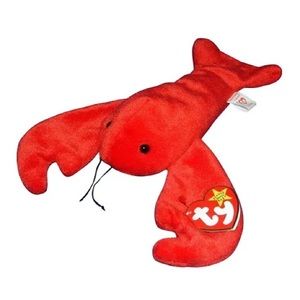 2/$30 Vintage TY Beanie Baby Pinchers Lobster Stuffed Animal McDonalds Plush Toy